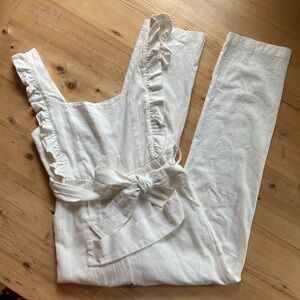 2/$30 Em & Elle Women’s Small Ruffle Bibbed Jumpsuit